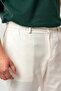 Ds Damat Relaxed Fit (Pile-Free) Ecru Dobby Jogger Pants - 3