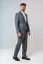 Ds Damat Slim Fit Smoked Plain Wool Suit - 3
