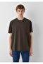 Men's Brown Short Sleeve T-Shirt Espresso Sweatshirt - 3