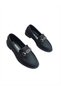 Daily Women's / Girls' Oxford College Loafer Shoes Black with g Buckle - 3
