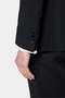 Slim Fit Black Crepe Pattern Tuxedo Suit - 8