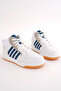 White Navy Blue Unisex Long Ankle Snekaer Shoes - 5
