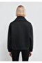 Sporty Lux Zippered Oversize Black Women's Jacket 1S10295-900 - 6