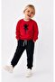 Girl's Ballerina Printed Sweatshirt and Sweatpants Set - 3