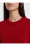 Özmarka New Season Red Stone Oversize Women's Knitwear Sweater - 3