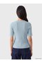 Vizyon New Season Green V-Neck Women's Knitwear Cardigan - 4