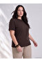 Brown Plus Size Cotton Women's T-Shirt 2-Pack - 3