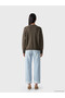 Ozmarka New Season Brown V-Neck Women's Knitwear Cardigan - 4
