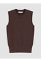 Peak New Season Brown Crew Neck Women's Knitwear Sweater - 5