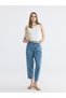 Vizyon New Season White Crew Neck Ribbed Women's Knitwear Sweater - 2