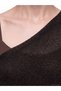 Ozmarka New Season Brown Boat Neck Oversize Women's Knitwear Sweater - 3
