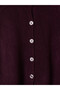 Özmarka New Season Plum Color Crew Neck Women's Knitwear Cardigan - 6