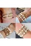 Spacer Beads Set, 1740 PCS 3 Colors Durable and Sturdy Beads, 8 Styles CCB Material Light Spa - 5