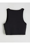 Vizyon New Season Black Crew Neck Women's Athlete Tank Top - 6
