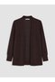 Peak New Season Brown Shawl Collar Women's Knitwear Cardigan - 5