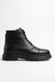 Genuine Leather Black Zippered Men's Winter Boots Luass30Al0083 - 2