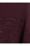 Vizyon New Season Burgundy Large Size Openwork Women's Knitwear Sweater - 2
