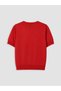 Özmarka New Season Red V-Neck Women's Knitwear Cardigan - 7