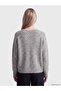 Peak New Season Anthracite V-Neck Oversize Women's Knitwear Sweater - 4