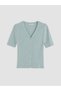 Vizyon New Season Green V-Neck Women's Knitwear Cardigan - 5