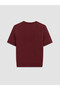 Vizyon New Season Burgundy Crew Neck Women's Knitwear Cardigan - 7