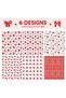 12 Sheets Red Bow Wrapping Paper: Decorative Gift Wrap Cardstock - 6 Styles Red Bow 19.7'' x 27.6'' - 5