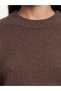 Ozmarka New Season Brown Crew Neck Women's Knitwear Sweater - 3