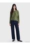 Peak New Season Green Crew Neck Women's Knitwear Cardigan - 2