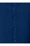 Vizyon New Season Blue Short Sleeve Crew Neck Women's Knitwear Cardigan - 7