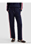 Ozmarka New Season Navy Blue Stripe Detailed Soft Touch Women's Sweatpants - 3