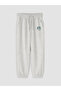 Ozmarka New Season Gray Printed Women's Jogger Sweatpants - 5