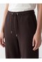 Vizyon New Season Brown Soft Touch Women's Sweatpants with Elastic Waist - 3