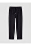 Black Elastic Waist Women's Sweatpants - 6