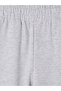 Özmarka New Season Gray Women's Thick Jogger Sweatpants - 6