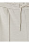 Özmarka New Season Gray Soft Touch Women's Sweatpants with Elastic Waist - 6