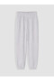 Özmarka New Season Gray Women's Thick Jogger Sweatpants - 5