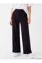 Özmarka New Season Black Women's Sweatpants with Elastic Waist and Stones - 2