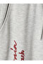 Ozmarka New Season Gray Printed Women's Jogger Sweatpants - 6