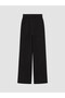 Özmarka New Season Black Soft Touch Women's Sweatpants with Elastic Waist - 7