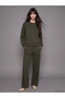 Özmarka New Season Khaki Soft Touch Women's Sweatpants