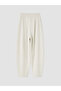 Özmarka New Season Beige Soft Touch Women's Trousers with Elastic Waist - 6