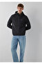 Men's Black Hooded Jacket Jet Black Jacket - 3