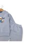 Baby Boy Winter 3 Thread Threaded Bear Bear Printed 6-9-12-18-24 Months 2-Piece Top and Bottom Set - 5