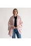 Women's Plaid Patterned Soft Cashmere Feel Shoulder Shawl - 70X190 cm - 4