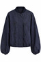 Dark Stone Denim Bomber Jacket