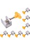 Sliding Window Locks Adjustable Security Window Lock Window Stoppers Aluminum with Key Childproof Sa