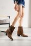 Karen Genuine Leather Suede Women's Western Tan Boots