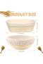Bread Proofing Baskets Set, 2 Pack Banneton Bread Proofing Basket 9 inch Round & 10 inch Oval Proofi - 2