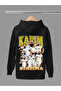 Karim Benzema Printed Cotton Long Sleeved 3-Yarn Hooded Sweatshirt