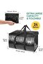 Foldable Clothes Organizer Quilt Bag - Thicken Pouch for Moving House, Comforter Storage With Zipper - 2